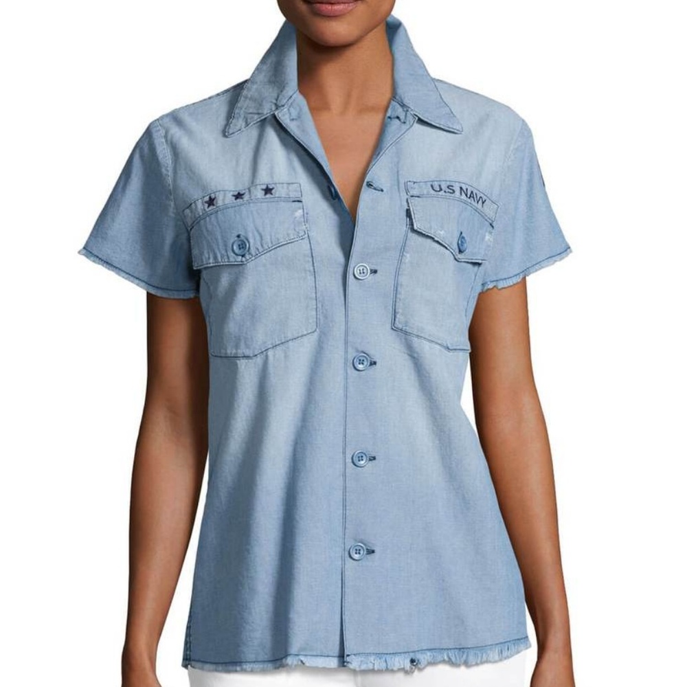 Etienne Marcel Denim U.S. Navy Button Up